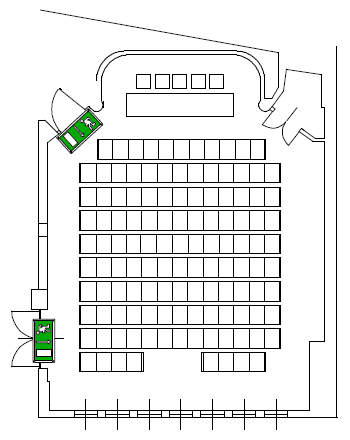 Piantina Aula Morandi